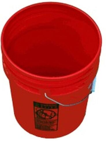 5 Gallon Buckets Six (6) Pack | Plastic | Red in Kuwait