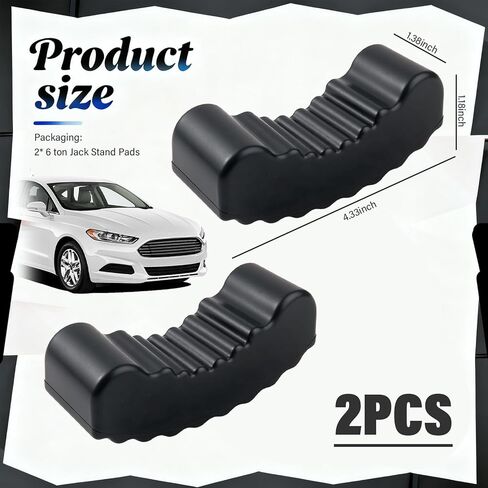 2PCS 6 Ton Jack Stands Pads for Secure Lifting,Non-Slip Rubber Floor Jack Pad with Stable Shock Absorptionn,Jacks Pads for Floor Jacks Car Accessories for Car Repair in Saudi Arabia