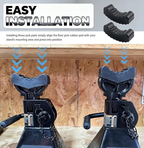 2PCS 6 Ton Jack Stands Pads for Secure Lifting,Non-Slip Rubber Floor Jack Pad with Stable Shock Absorptionn,Jacks Pads for Floor Jacks Car Accessories for Car Repair in Saudi Arabia
