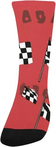 Checkered Flag Art Hiking Socks - Toddler Boys & Girls Warm Thick Thermal Winter Crew Socks for School, Daily Wear & Outdoor Activities in Saudi Arabia