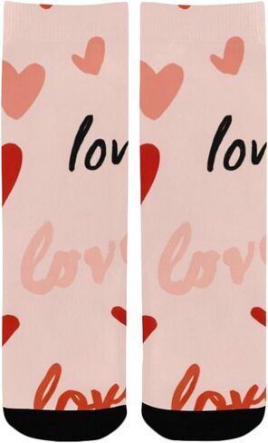 جوارب Red Love Art الصغيرة للمشي لمسافات طويلة - جوارب شتوية حرارية سميكة دافئة للأطفال الصغار للأولاد والبنات للمدرسة، والارتداء اليومي والأنشطة الخارجية in Saudi Arabia