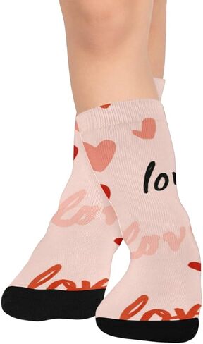 جوارب Red Love Art الصغيرة للمشي لمسافات طويلة - جوارب شتوية حرارية سميكة دافئة للأطفال الصغار للأولاد والبنات للمدرسة، والارتداء اليومي والأنشطة الخارجية in Saudi Arabia