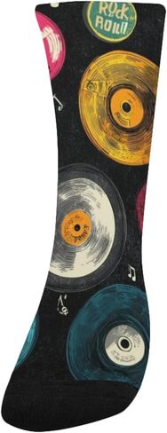 Vinyl Colorful Art Hiking Socks - Toddler Boys & Girls Warm Thick Thermal Winter Crew Socks for School, Daily Wear & Outdoor Activities in Saudi Arabia