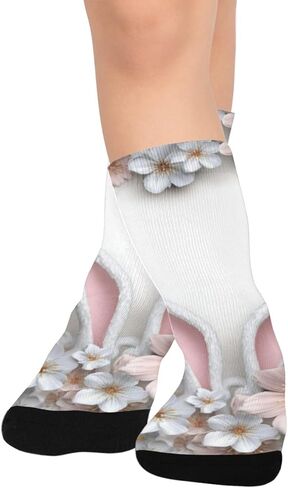 جوارب المشي لمسافات طويلة بحافة أرنب زهرية - جوارب شتوية حرارية سميكة دافئة للأطفال الصغار للأولاد والبنات للمدرسة، والارتداء اليومي والأنشطة الخارجية in Kuwait