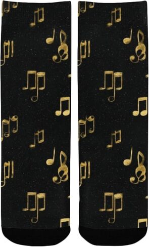 Musical Notes Piano Keys Hiking Socks - Toddler Boys & Girls Warm Thick Thermal Winter Crew Socks for School, Daily Wear & Outdoor Activities in Saudi Arabia