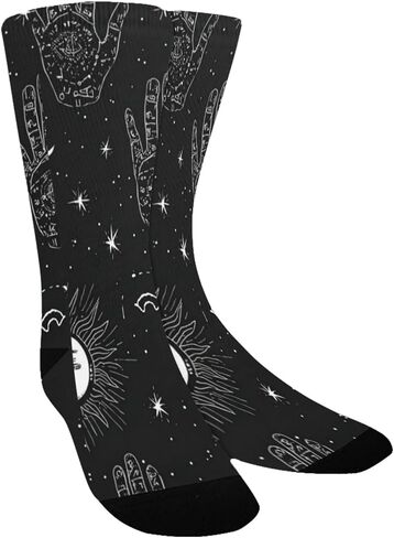 Dark Hand Art Hiking Socks - Toddler Boys & Girls Warm Thick Thermal Winter Crew Socks for School, Daily Wear & Outdoor Activities in Saudi Arabia