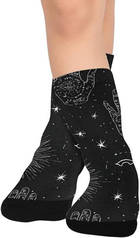 Dark Hand Art Hiking Socks - Toddler Boys & Girls Warm Thick Thermal Winter Crew Socks for School, Daily Wear & Outdoor Activities in Saudi Arabia