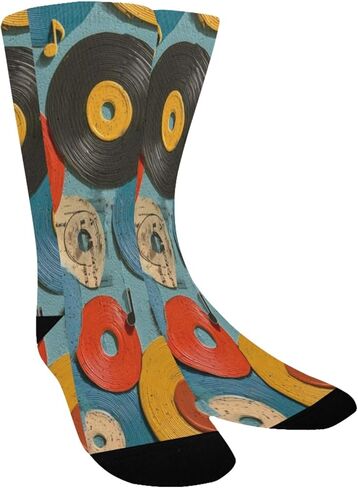 جوارب ريترو ريكورد شبكية للمشي لمسافات طويلة - جوارب شتوية حرارية سميكة دافئة للأطفال الصغار للأولاد والبنات للمدرسة، والارتداء اليومي والأنشطة الخارجية in Kuwait