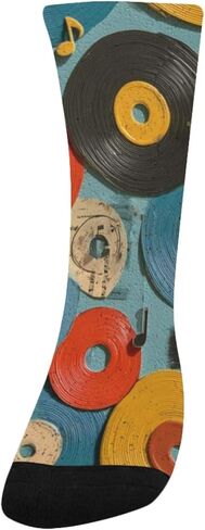 جوارب ريترو ريكورد شبكية للمشي لمسافات طويلة - جوارب شتوية حرارية سميكة دافئة للأطفال الصغار للأولاد والبنات للمدرسة، والارتداء اليومي والأنشطة الخارجية in Kuwait