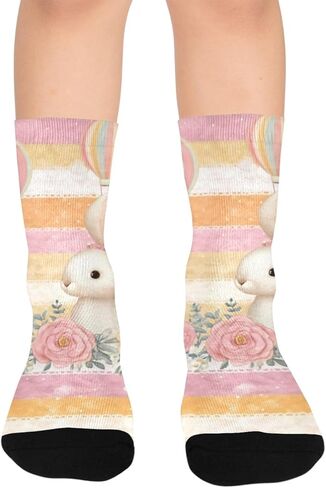 جوارب للمشي لمسافات طويلة على شكل كرة ساخنة باللون الوردي - جوارب شتوية حرارية سميكة دافئة للأولاد والبنات للمدرسة، والارتداء اليومي والأنشطة الخارجية in Kuwait