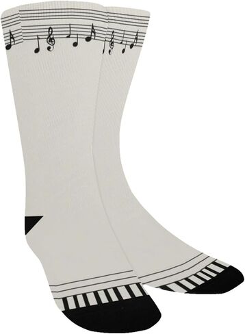 Sample Piano Note Pattern Hiking Socks - Toddler Boys & Girls Warm Thick Thermal Winter Crew Socks for School, Daily Wear & Outdoor Activities in Saudi Arabia