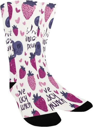 Berry Love Design Hiking Socks - Toddler Boys & Girls Warm Thick Thermal Winter Crew Socks for School, Daily Wear & Outdoor Activities in Saudi Arabia