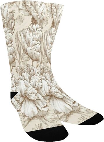 Vintage Sketch Design Hiking Socks - Toddler Boys & Girls Warm Thick Thermal Winter Crew Socks for School, Daily Wear & Outdoor Activities in Kuwait