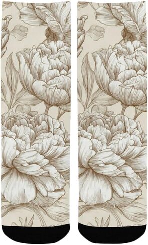 Vintage Sketch Design Hiking Socks - Toddler Boys & Girls Warm Thick Thermal Winter Crew Socks for School, Daily Wear & Outdoor Activities in Kuwait