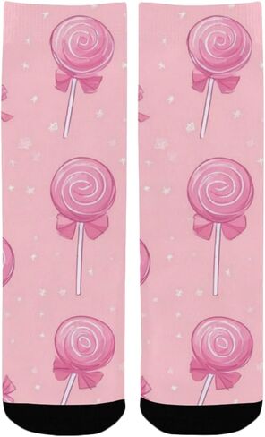 Candy Bow Design Hiking Socks - Toddler Boys & Girls Warm Thick Thermal Winter Crew Socks for School, Daily Wear & Outdoor Activities in Saudi Arabia