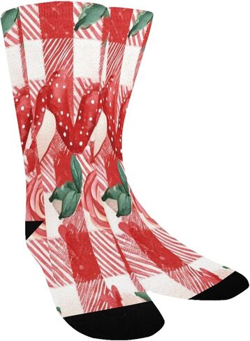 Red Heart Gnomes Hiking Socks - Toddler Boys & Girls Warm Thick Thermal Winter Crew Socks for School, Daily Wear & Outdoor Activities in Saudi Arabia