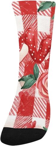 Red Heart Gnomes Hiking Socks - Toddler Boys & Girls Warm Thick Thermal Winter Crew Socks for School, Daily Wear & Outdoor Activities in Saudi Arabia