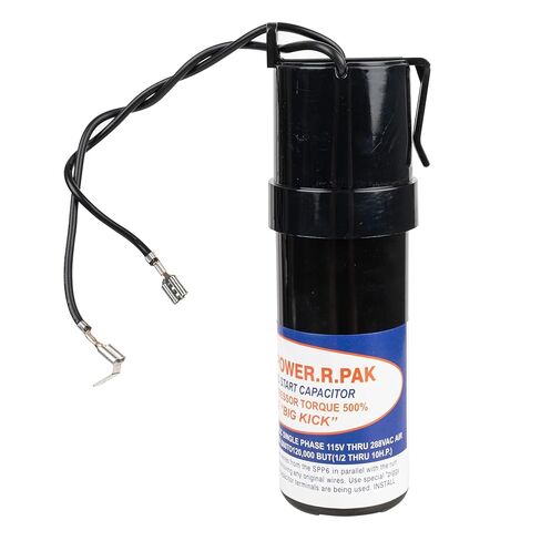 Canamax SPP6 Relay Hard Start Capacitor Replacement 115V Thru 288VAC - Compatible with Air Condtioning Units from 4,000 to 120,000 - Increases Compressor Torque by 500% in Saudi Arabia
