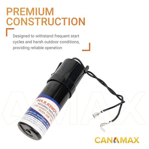 Canamax SPP6 Relay Hard Start Capacitor Replacement 115V Thru 288VAC - Compatible with Air Condtioning Units from 4,000 to 120,000 - Increases Compressor Torque by 500% in Saudi Arabia
