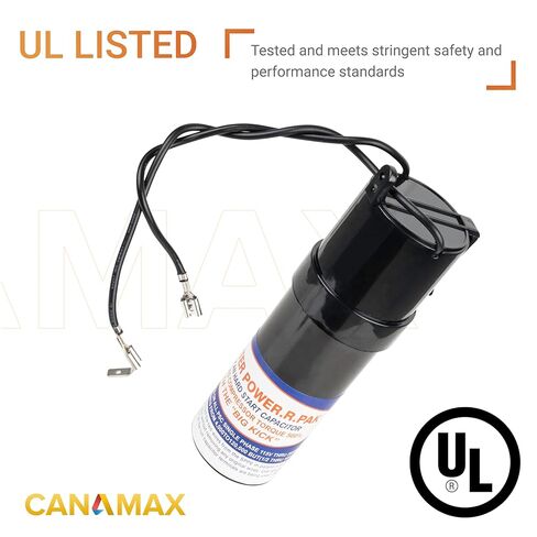 Canamax SPP6 Relay Hard Start Capacitor Replacement 115V Thru 288VAC - Compatible with Air Condtioning Units from 4,000 to 120,000 - Increases Compressor Torque by 500% in Saudi Arabia