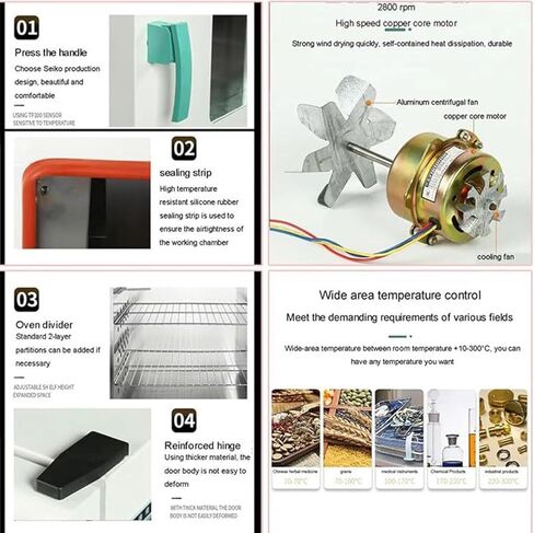 Electric Blast Drying Oven,Lab Drying and Heating Oven with Digital Controller,Electric Heating Constant Temperature Blast Drying Oven(43L) in Saudi Arabia