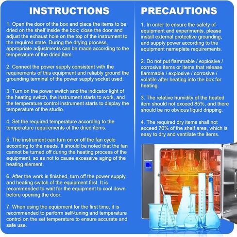 فرن التجفيف الرقمي الترموستاتي للمختبر، فرن التجفيف الحراري بالهواء القسري الرقمي، التحكم في درجة الحرارة، مجفف صناعي للمكونات in Kuwait