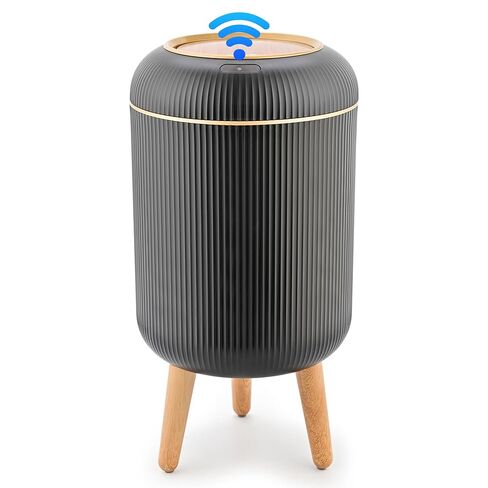 Pukomc Smart Sensor Wastebasket, Convenient and Hygienic Easy to Use, Technology Sensor Waterproof Wastebasket Plastic Trash can for Kitchen, Bathroom, Bedroom, Living Room, Office and Outdoor in Kuwait