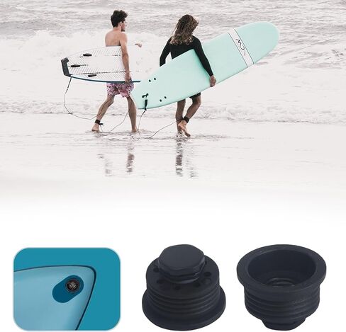 RUIAN Air Vent Valve 2-Pack for SUP Paddleboard Surfboard Kayak — Spiral Design Waterproof Breather Valve, 31mm, Black in Saudi Arabia