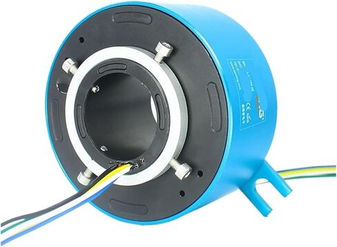 6 Lines 10A for ID30/40mm/60mm Hollow Shaft Slip Ring, Small Outer Diameter Size 250RPM(ID60X120) in Saudi Arabia