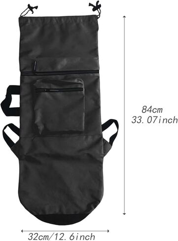 pistro Skateboard Carry Case Storage Backpack Water Resistant with Handle Shoulder Bag Organizer for Skate Enthusiasts Traveling- Black Small in Kuwait