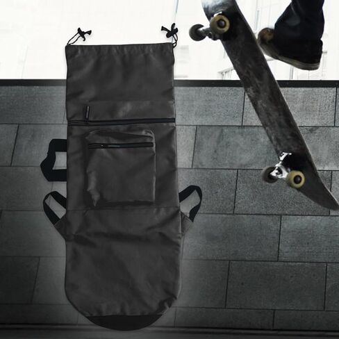 pistro Skateboard Carry Case Storage Backpack Water Resistant with Handle Shoulder Bag Organizer for Skate Enthusiasts Traveling- Black Small in Kuwait