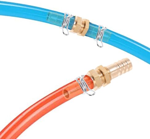 250pcs Double Wire Spring Hose Clamps, Heavy Duty Water and Fuel Tube Clamps, Industrial-grade Hose Spring Clips for Plumbing and Automotive Applications in Kuwait