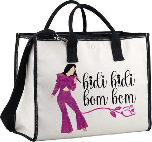 Xyanfa Music Selen Tote Bag Bidi Bidi Bom Selen Selen Latin Dance Lyric Gift Fans Canvas Bag Bag in Saudi Arabia