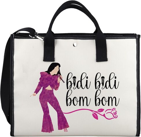 Xyanfa Music Selen Tote Bag Bidi Bidi Bom Selen Selen Latin Dance Lyric Gift Fans Canvas Bag Bag in Saudi Arabia