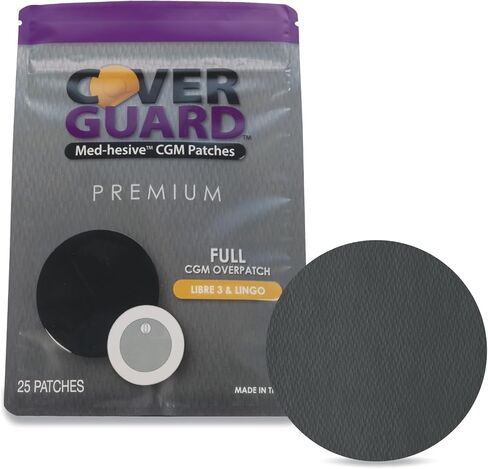 CGM Overpatch | Freestyle Libre 3 | Tan Full Coverage Design| 25-Count | Waterproof Adhesive | Anti-Fray | Easy Application & Removal | Made in USA | Sensor Protection in Kuwait
