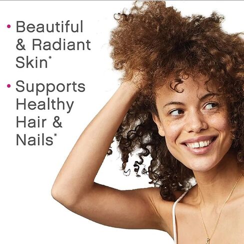 14 In 1 Collagen Supplement - Peptides Types l II III V X Biotin Keratin Hyaluronic Acid Folate Zinc Quercetin Apple Cider Vinegar Magnesium Grape Seed Hair Skin Nail Health Support (Label May Vary) in Saudi Arabia