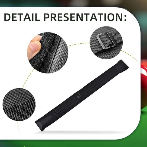 Flylin 2Pcs Pool Cue Case, Pool Cue Stick Case with Adjustable Shoulder Strap, 32 Inches Long Snooker Storage Carrying Bag for 1/2 Billiard Cue Stick Case in Saudi Arabia