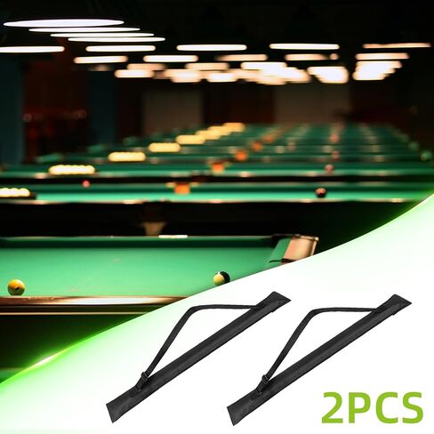 Flylin 2Pcs Pool Cue Case, Pool Cue Stick Case with Adjustable Shoulder Strap, 32 Inches Long Snooker Storage Carrying Bag for 1/2 Billiard Cue Stick Case in Saudi Arabia