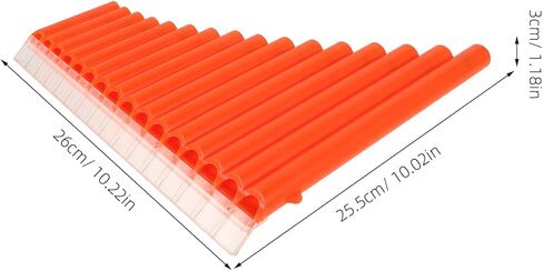 أداة بان فلوت ذات 16 مفتاحًا بمقياس C باللون البرتقالي للمبتدئين في تعلم الموسيقى وتعليمها in Kuwait