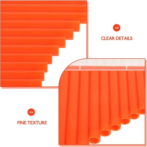 أداة بان فلوت ذات 16 مفتاحًا بمقياس C باللون البرتقالي للمبتدئين في تعلم الموسيقى وتعليمها in Kuwait