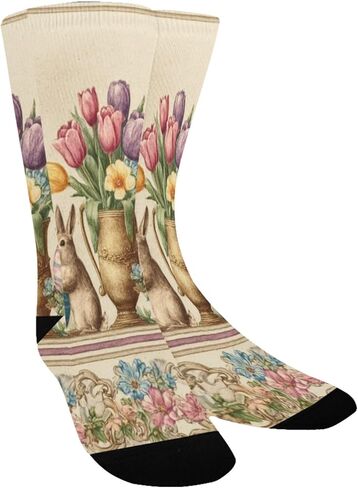 Pastel Balloon Bunny Beige Hiking Socks - Toddler Boys & Girls Warm Thick Thermal Winter Crew Socks for School, Daily Wear & Outdoor Activities in Saudi Arabia