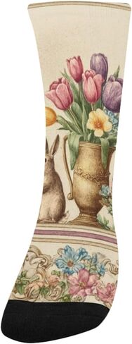 Pastel Balloon Bunny Beige Hiking Socks - Toddler Boys & Girls Warm Thick Thermal Winter Crew Socks for School, Daily Wear & Outdoor Activities in Saudi Arabia