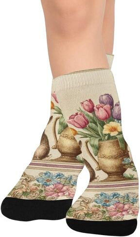 Pastel Balloon Bunny Beige Hiking Socks - Toddler Boys & Girls Warm Thick Thermal Winter Crew Socks for School, Daily Wear & Outdoor Activities in Saudi Arabia