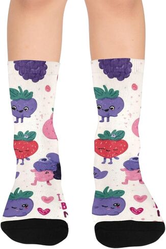جوارب لطيفة للتنزه سيرًا على الأقدام من Berry Friends - جوارب شتوية حرارية سميكة دافئة للأطفال الصغار للأولاد والبنات للمدرسة، والارتداء اليومي والأنشطة الخارجية in Saudi Arabia