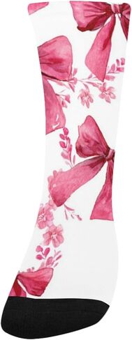 Sping Pink Bows Flower Hiking Socks - Toddler Boys & Girls Warm Thick Thermal Winter Crew Socks for School, Daily Wear & Outdoor Activities in Saudi Arabia