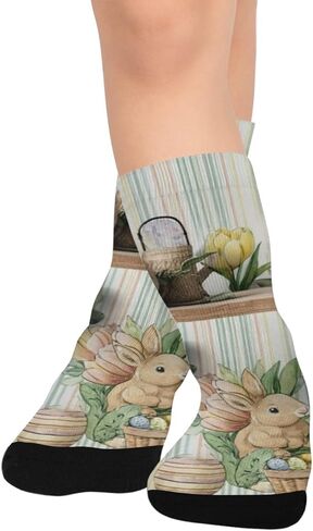 جوارب لطيفة على شكل أرنب للمشي لمسافات طويلة - جوارب شتوية دافئة سميكة للأولاد والبنات للمدرسة، والارتداء اليومي والأنشطة الخارجية in Kuwait