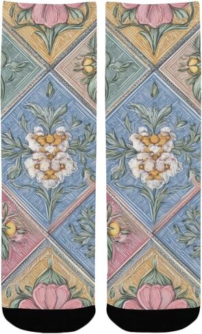 جوارب ملونة بنمط الأزهار للتنزه سيرًا على الأقدام - جوارب شتوية حرارية سميكة دافئة للأولاد والبنات الصغار للمدرسة، والارتداء اليومي والأنشطة الخارجية in Kuwait