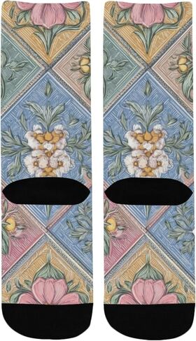 جوارب ملونة بنمط الأزهار للتنزه سيرًا على الأقدام - جوارب شتوية حرارية سميكة دافئة للأولاد والبنات الصغار للمدرسة، والارتداء اليومي والأنشطة الخارجية in Kuwait