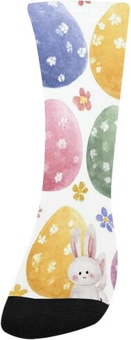 Cute Watercolor Easter Pattern Hiking Socks - Toddler Boys & Girls Warm Thick Thermal Winter Crew Socks for School, Daily Wear & Outdoor Activities in Saudi Arabia