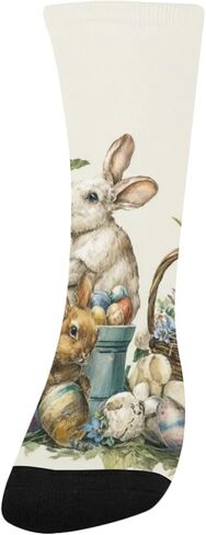 Spring Bunny Egg Design Hiking Socks - Toddler Boys & Girls Warm Thick Thermal Winter Crew Socks for School, Daily Wear & Outdoor Activities in Kuwait